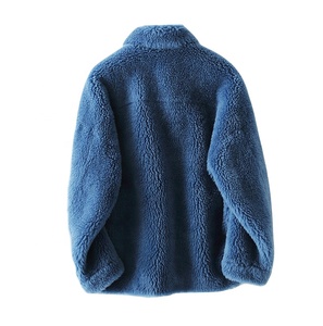 Yeni kış sıcak bayanlar ceket elbise Sherpa palto kaşmir yün moda Teddy Coat koyun kürk kadınlar için polar yün ceket