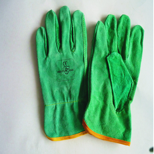 Verde 10 "pulgadas <span class=keywords><strong>Buffalo</strong></span> Dring Guantes de trabajo de cuero de vaca Guantes de jardín - Product Image 3