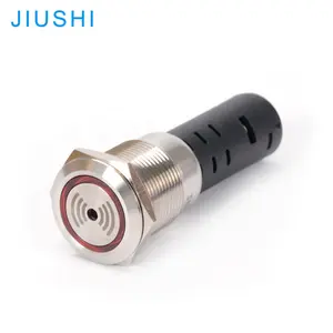 Kelly cao Số lượng A19-SM Loại kim loại push button chuyển buzzer với đèn IP65 24V 220V lỗ màu đỏ đường kính 19mm 3A/5A màu đỏ màu xanh lá cây Y