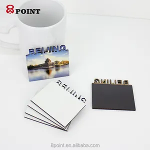 Wholesale wood 3D Fridge Magnets Custom Home Decoration Promotional Tourist Souvenir Square Fridge Magnet