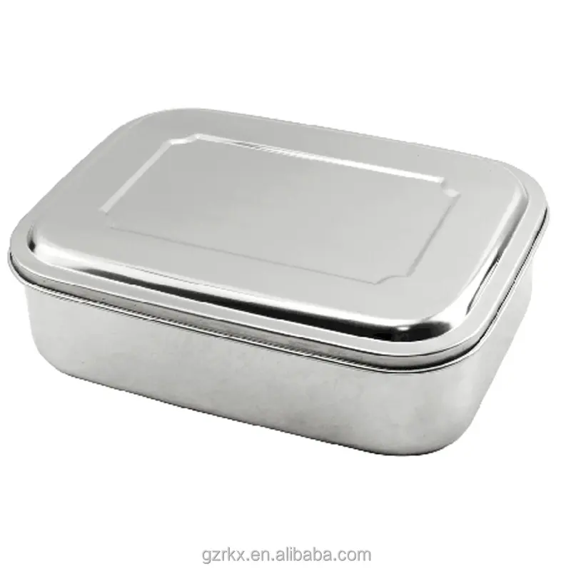 Großhandel 1,8 l Edelstahl Bento Lunchbox mit 3 Fächern, Metall Food Container Lunchbox, Mahlzeit Food Compartment Container