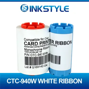 Compatible weiße karte drucker band für CIAAT CTC-940 großhandel-1000 drucke
