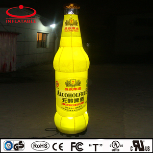Led gonfiabile bottiglia di birra modello replica con logo per la promozione - Product Image 1