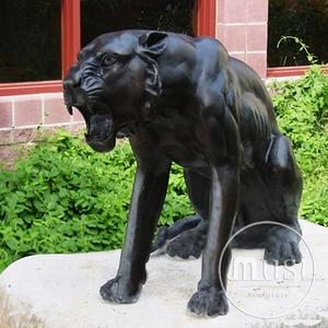 Trang Trí Ngoài Trời Kích Thước Cuộc Sống Bronze Plush Black Panther - Product Image 2