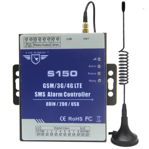 S150 GSM I/O port alarm unit support 8 digital detector and remote relay control