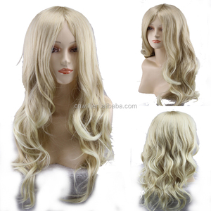 Peluca <span class=keywords><strong>de</strong></span> <span class=keywords><strong>Princesa</strong></span> <span class=keywords><strong>de</strong></span> 65 cm, Peluca Larga y Rizada Rubia para Niñas, Peluca para Cosplay - Product Image 6