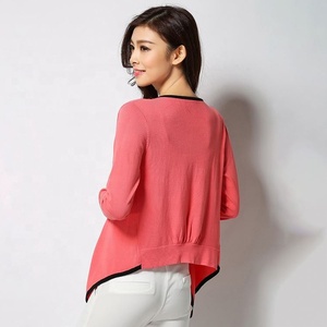 Venta directa de fábrica de estilo coreano de moda de Mujeres de Rebeca de Color sólido estilo corto - Product Image 3