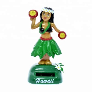 Décoration de <span class=keywords><strong>voiture</strong></span> Hawaïenne, Danseuses Hula Solaires, Souvenirs pour Tableau de Bord - Product Image 3