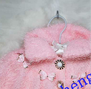 Commercio all'ingrosso a buon mercato di inverno delle ragazze del cappotto di inverno <span class=keywords><strong>rosa</strong></span> cappotti di pelliccia per i bambini delle ragazze del cappotto di inverno - Product Image 2