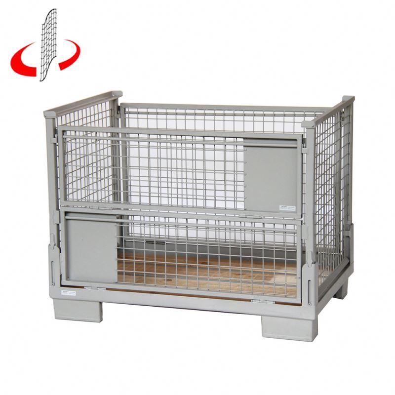 Pliable Galvanisé Pliable Récipient En Métal Tressé Cage