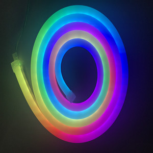 ซิลิคอน <span class=keywords><strong>Ip68</strong></span>กันน้ำฝันสีดิ้นแถบ24โวลต์60พิกเซล Ws2812 Ws2811 Dmx Rgb <span class=keywords><strong>Led</strong></span> นีออนดิ้น - Product Image 3