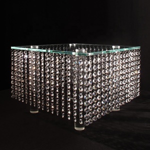 MESA <span class=keywords><strong>DE</strong></span> BODA decorada <span class=keywords><strong>de</strong></span> cristal, gran oferta, piezas centrales - Product Image 3