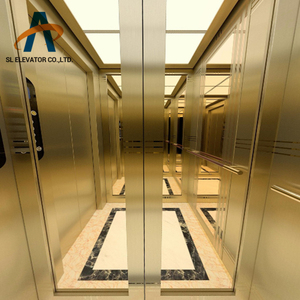 <span class=keywords><strong>Lift</strong></span> Penumpang Rumah Villa Tekstur Logam Emas Desain Mewah Pabrik Cina - Product Image 3