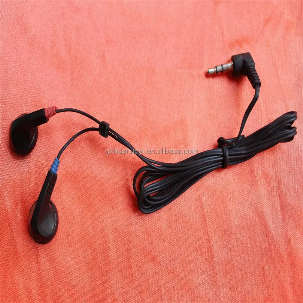 Free sample cheap in-ear disposable earbuds earpiece airline mono earphones single use earplugs from factory/earphone