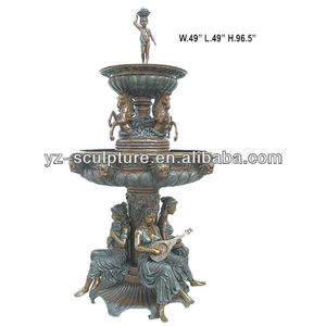 Antiguo bronce grande fuente de agua para al aire libre - Product Image 1