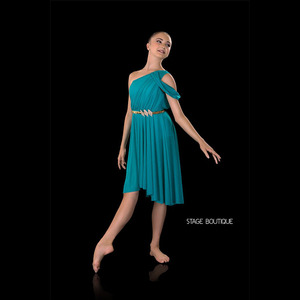 Robe de danse lyrique pour filles adultes, jaune, vêtements de danse de haute qualité, vêtements de performance - Product Image 5