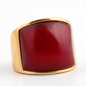 Hot New Product 316L Stainless Steel Big White <strong>OPal</strong> Wedding <strong>Rings</strong> for <strong>Men</strong> Women - Product Image 4