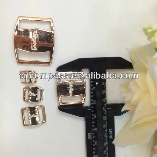 hot sell uv plated diy accessory fashion jewelry ribbon buckles for shoes or clothing