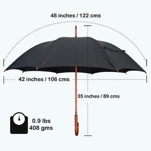 <span class=keywords><strong>Grand</strong></span> <span class=keywords><strong>parapluie</strong></span> <span class=keywords><strong>canne</strong></span> de marche avec poignée en bois, ouverture automatique, compact, pour l'extérieur, les voyages et les affaires - Product Image 4