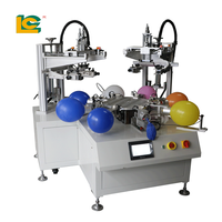 Impresora de pantalla de globo automática controlada por PLC de alta precisión nueva impresora de papel de tarjeta de etiqueta inflable giratoria de grado Manual de granja