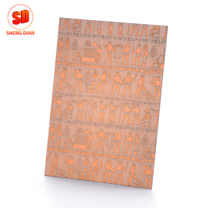 Decoración <span class=keywords><strong>de</strong></span> la pared cobre plateado grabado 304 BS Acero inoxidable placa precio por kg/inoxidable placa productos - Product Image 5