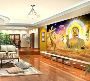 Ultra HD Fo Guang Pu Glänzende Goldene Ursprünglichen Buddha indien nackt wandbilder wallpaper design Tapete China