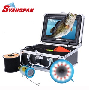 F01B Portable sous-marin détecteur <span class=keywords><strong>de</strong></span> poisson caméra vidéo 1000TVL 12 blanc 12 infrarouge 30M visuel 7 "moniteur pour la pêche au lac <span class=keywords><strong>de</strong></span> glace - Product Image 1