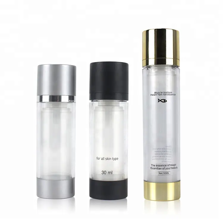 5Ml 15Ml 30Ml 50Ml 150Ml 200Ml Luxe Amber Wit Acryl Transparante Dual Chamber Cosmetische airless Fles