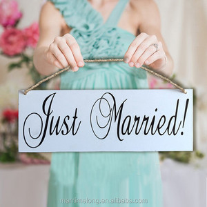 Romántica casado carta signos de boda de madera para Photpbooth Prop fiesta evento - Product Image 3