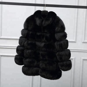 Blazer <span class=keywords><strong>en</strong></span> <span class=keywords><strong>fausse</strong></span> <span class=keywords><strong>fourrure</strong></span> de renard tissée à carreaux blancs personnalisé, très demandé, à prix réduit - Product Image 4