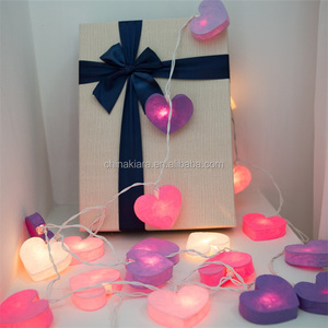Hight chất lượng trang trí nội thất 1m 2M giấy trái tim chuỗi đèn 10 LED, Pin hoạt động - Product Image 3