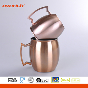 Profesional doble pared con aislamiento de acero inoxidable Acero inoxidable Moscú mula tazas de cobre - Product Image 3