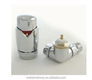 Vannes de bloc de <span class=keywords><strong>radiateur</strong></span> de porte-serviettes chauffantes en laiton chromé de qualité finition à économie d'énergie avec poignées Lockshield pour une utilisation scolaire - Product Image 4