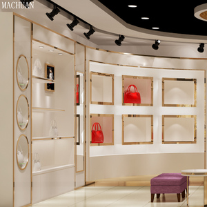 Giá Trưng Bày Cửa Hàng Quần Áo Túi Kệ Vải Bàn Trưng Bày Giày, Kệ Trưng Bày Bằng Đồng Kim Loại - Product Image 3