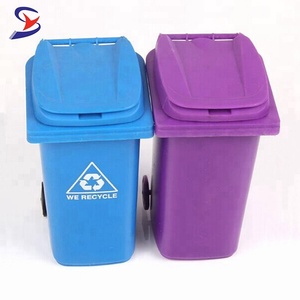 Hot sale desktop trash can pen holder recycle bin shaped waste pen holder