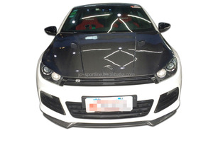 ลิ้นกันชนหน้าคาร์บอนไฟเบอร์สำหรับรถยนต์ VW <span class=keywords><strong>Scirocco</strong></span> <span class=keywords><strong>R</strong></span> ชุด 3 ชิ้น ปี 2009-2014 - Product Image 3