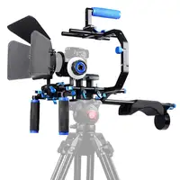 YELANGU D206 DSLR हाथ में कैमरा कंधे माउंट रिग किट + ध्यान पालन + मैट बॉक्स + सी-हाथ गौण सभी DSLR के लिए