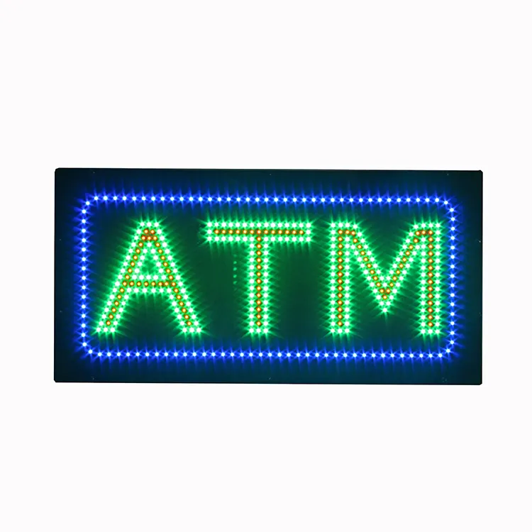 Panneau d'affichage publicitaire LED 9x19 ''ATM, panneau d'affichage publicitaire Super lumineux accrocheur