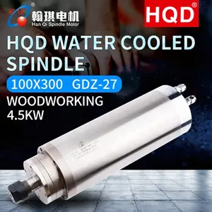 HQD מותג 4.5kw מים קירור ציר עבור cnc נתב חריטת מכונת
