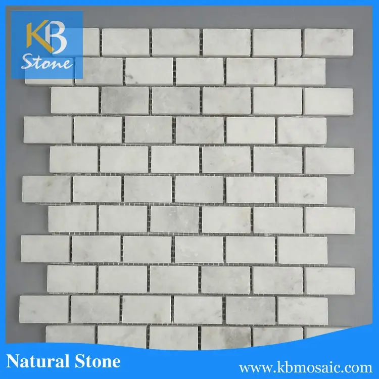 new type white marble mosaic till for kitched wall & floor