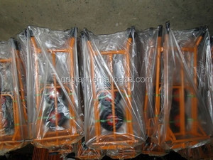 HT1827 भारी शुल्क स्टील हाथ ट्रक Dolley हाथ गाड़ी ट्राली लोड क्षमता 250kg के साथ 10x3.5 इंच वायवीय पहिया - Product Image 5