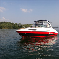 FLIT-730 Chine fabricant fibre de verre revêtement de sol de haute qualité sport moteur hors-bord vitesse bateau 7.3M Crusing Yacht vente en gros
