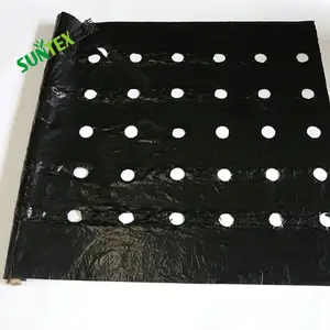 High quality perforated pe black plastic mulch/agricultural silver film/breeding mulch film for tomato growth