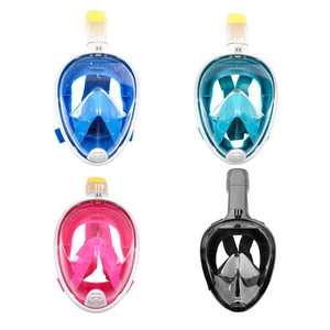 Anti-brouillard Facile Souffle Silicone 180 Degrés Plein Visage Tuba Plongée Masque De Natation Pour Adultes <span class=keywords><strong>Et</strong></span> Enfants - Product Image 1