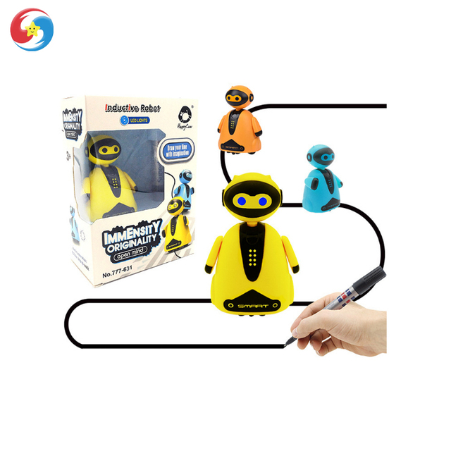 B /O Toy Scribing Electric Robot Toy Inductive Robot