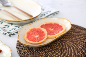 Wholesale Customized High Quality Unique Retro Decorative <strong>Small</strong> Dessert Dish Oval Korean <strong>Plate</strong> for <strong>Dinner</strong> - Product Image 3