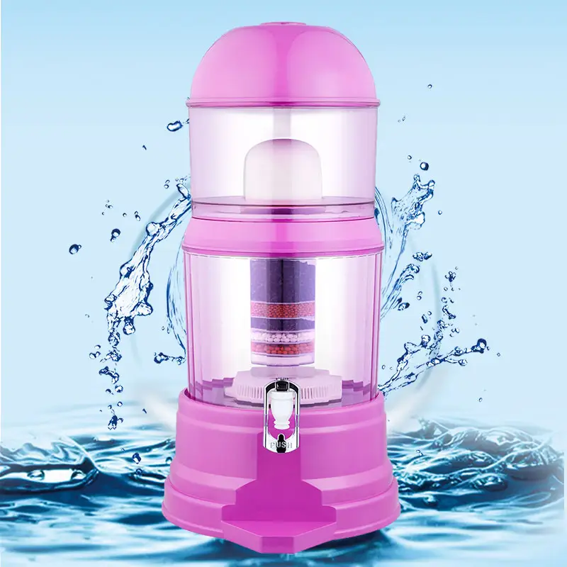 Purificador de agua mineral de 16l, jarra de filtro para jarra de agua alcalina para el hogar, cocina y oficina, para una vida saludable