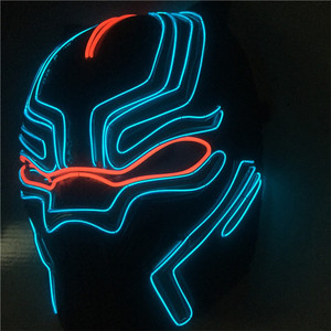 Máscara <span class=keywords><strong>de</strong></span> Disfraz <span class=keywords><strong>de</strong></span> Batalla <span class=keywords><strong>de</strong></span> <span class=keywords><strong>Pantera</strong></span> <span class=keywords><strong>Negra</strong></span> <span class=keywords><strong>de</strong></span> Marvel con Luces LED - Product Image 5