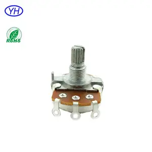 Sản Phẩm Mới 24MM Vòng Kim Loại Trục 1K 2K 5K 10K 20K 50K 100K 220K 500K 1M 2.2M Potentiometer Quay Cho Các Bộ Phận Guitar