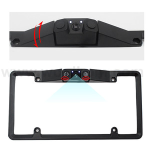 3 en 1 EE. UU. Marco de matrícula Reconocimiento Vista trasera Cámara de respaldo Sensor de estacionamiento con visión nocturna - Product Image 2